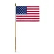USA ePoly Stick Flags with Printed Staff | https://www.bestnamebadges.com
