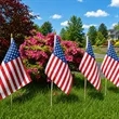 USA ePoly Stick Flags with Printed Staff | https://www.bestnamebadges.com