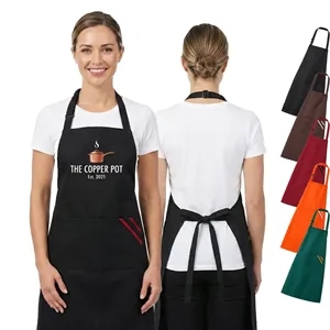 12 oz. Woven knitted Kitchen Aprons w/ 2 Pockets with accent