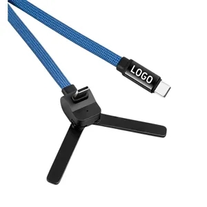 Type-C Braided Cable with Phone Stand