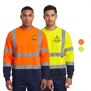 Hi-Vis Class 3 Reflective Tape Safety Workwear Sweatshirt