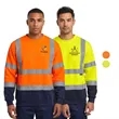 Hi-Vis Class 3 Reflective Tape Safety Workwear Sweatshirt | https://www.bestnamebadges.com