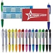 Promotional Pull-Out Ad Ballpoint Pen | https://www.bestnamebadges.com