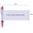Promotional Pull-Out Ad Ballpoint Pen | https://www.bestnamebadges.com