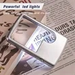 3X 6X Pocket Magnifying Glass with Light | https://www.bestnamebadges.com