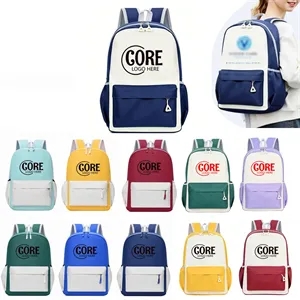 Custom Logo School Backpack with Large Storage Pocket