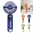 Portable Mini Handheld Fan With Clip And Digital Display | https://www.bestnamebadges.com