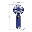 Portable Mini Handheld Fan With Clip And Digital Display | https://www.bestnamebadges.com