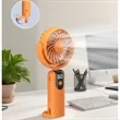 Portable Mini Handheld Fan With Clip And Digital Display | https://www.bestnamebadges.com