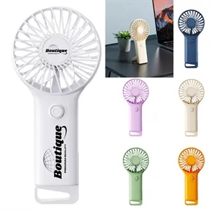 Portable Mini Handheld Desk Fan With Hanging Hook