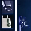 Portable USB Handheld Fan With Base And Digital Display | https://www.bestnamebadges.com