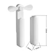 Portable Retractable Quiet USB Handheld Desk Fan | https://www.bestnamebadges.com