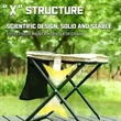 Portable Folding Camping Stool with Mesh Pocket | https://www.bestnamebadges.com