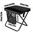 Portable Folding Camping Stool with Mesh Pocket | https://www.bestnamebadges.com