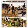 Portable Folding Camping Stool with Mesh Pocket | https://www.bestnamebadges.com