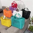 Hollow PVC Jelly Tote Bag | https://www.bestnamebadges.com