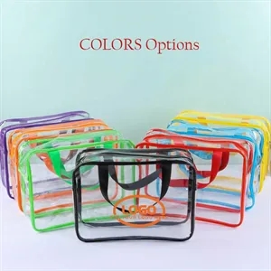 Big Transparent Beach Waterproof Sandproof Tote Toiletry Bag