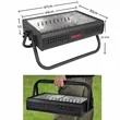 Portable Foldable Lightweight Mini Barbeque Grill | https://www.bestnamebadges.com