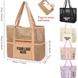Extra Large Foldable Mesh Beach Tote Pocket Pool Bag | https://www.bestnamebadges.com