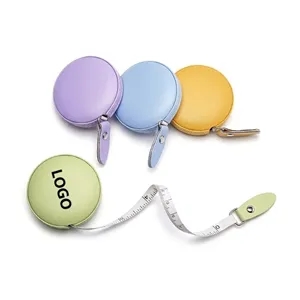 Macaron color PU tape measure