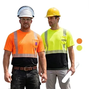 Hi Viz Class 2 Segmented Tape Safety Workwear T-Shirt