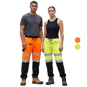 Hi Vis Safety Sweatpants Class E Reflective Tape Joggers
