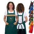 12 oz Woven knitted Two-Tone Kitchen Aprons w/ 2 pockets | https://www.bestnamebadges.com
