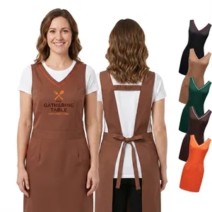 12 oz Woven knitted V-neck Kitchen Apron