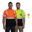 Class 3 Hi Viz Color Block Reflective Safety Pocket T-Shirt | https://www.bestnamebadges.com