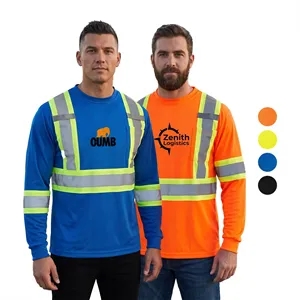 Hi-Viz Reflective Tape Safety Class 3 T-Shirt w/ Pocket