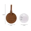 Round Flap Luggage Tags With Logo | https://www.bestnamebadges.com