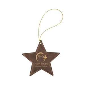 Leatherette Star Ornaments