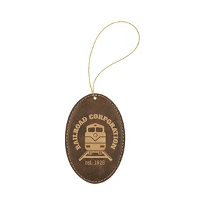 Leatherette Oval Ornaments