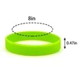 Custom Solid Color Silicone Wristband | https://www.bestnamebadges.com