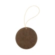Leatherette Round Ornaments | https://www.bestnamebadges.com