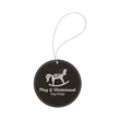 Leatherette Round Ornaments | https://www.bestnamebadges.com
