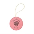 Leatherette Round Ornaments | https://www.bestnamebadges.com