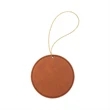 Leatherette Round Ornaments | https://www.bestnamebadges.com
