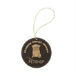 Leatherette Round Ornaments | https://www.bestnamebadges.com