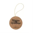 Leatherette Round Ornaments | https://www.bestnamebadges.com