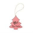 Leatherette Tree Ornaments | https://www.bestnamebadges.com
