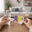 Compact Travel Pill Cutter Splitter W/ 2 Case | https://www.bestnamebadges.com