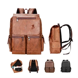PU Leather Computer Backpack