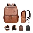 PU Leather Computer Backpack | https://www.bestnamebadges.com