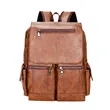 PU Leather Computer Backpack | https://www.bestnamebadges.com