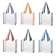 Clear PVC Stadium Tote Bag | https://www.bestnamebadges.com