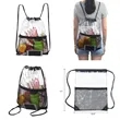 PVC With Mesh Pockets Backpack | https://www.bestnamebadges.com