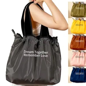 Foldable Drawstring Shopping Bag