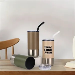 16oz Insulated Tumbler with Straw