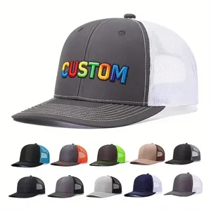 Color Block Trucker Hat Outdoor Sun Protection Baseball Cap